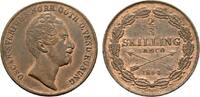 Schweden Cu 2/3 Skilling Banco Oskar I. 1844-1859 -
