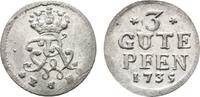 Brandenburg-Preußen 3 Gute Pfennig Friedrich Wilhelm I. 1713-1740 -