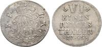 Fulda, Bistum 1/6 Taler Adalbert von Walderdorff 1756-1759 -