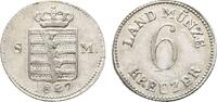 Sachsen-Meiningen 6 Kreuzer Bernhard Erich Freund 1803-1866 -