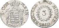 Sachsen-Meiningen 3 Kreuzer Bernhard Erich Freund 1803-1866 -