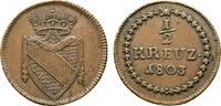 Baden-Durlach Cu 1/2 Kreuzer Karl Friedrich 1738-1806 -