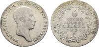 Brandenburg-Preußen 1/6 Taler Friedrich Wilhelm III. 1797-1840 -
