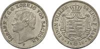 Sachsen-Albertinische Linie 1/6 Taler Johann 1854-1873 -