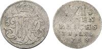 Brandenburg-Bayreuth 1/6 Taler Friedrich 1735-1763 -