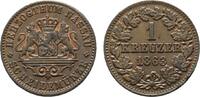 Nassau Cu Kreuzer Adolph 1839-1866 -