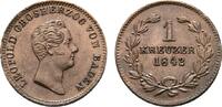 Baden-Durlach Cu Kreuzer Leopold 1830-1852 -