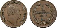 Baden-Durlach Cu Kreuzer Leopold 1830-1852 -