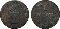 Baden-Durlach Cu Kreuzer Ludwig 1818-1830 -