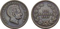 Baden-Durlach Cu Kreuzer Ludwig 1818-1830 -