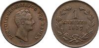 Baden-Durlach Cu Kreuzer Leopold 1830-1852 -