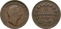 Baden-Durlach Cu 1/2 Kreuzer Leopold 1830-1852 -
