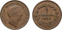 Baden-Durlach Cu 1/2 Kreuzer Leopold 1830-1852 -