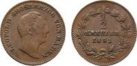 Baden-Durlach Cu 1/2 Kreuzer Leopold 1830-1852 -