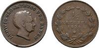 Baden-Durlach Cu 1/2 Kreuzer Ludwig 1818-1830 -