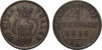 Schaumburg-Lippe Cu 4 Pfennig Georg Wilhelm 1807-1860 -