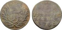 Schwarzburg-Rudolstadt Cu 3 Pfennig Johann Friedrich 1744-1767 -