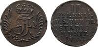 Schwarzburg-Rudolstadt Cu 2 Pfennig Johann Friedrich 1744-1767 -
