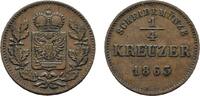 Schwarzburg-Rudolstadt Cu 1/4 Kreuzer Friedrich Günther 1807-1867 -