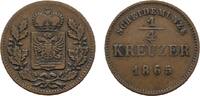 Schwarzburg-Rudolstadt Cu 1/4 Kreuzer Friedrich Günther 1807-1867 -