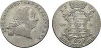 Sachsen-Gotha-Altenburg 1/8 Konventionstaler Friedrich III. 1732-1772 -