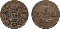 Schwarzburg-Rudolstadt Cu 1/4 Kreuzer Friedrich Günther 1807-1867 -
