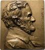 Musiker Einseitige Bronzeplakette Wagner, Richard *1813 Leipzig, +1883 Venedig -