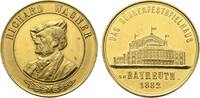 Musiker Vergoldete Bronzemedaille Wagner, Richard *1813 Leipzig, +1883 Venedig -