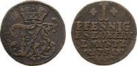 Sachsen-Weimar-Eisenach Cu Pfennig Friedrich III. von Gotha-Altenburg, als Vormund 1749-1755 -