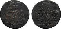 Sachsen-Weimar-Eisenach Cu 1 1/2 Pfennig Friedrich III. von Gotha-Altenburg, als Vormund 1749-1755 -