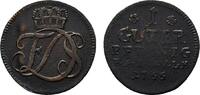 Sachsen-Weimar-Eisenach Cu Guter Pfennig Friedrich III. von Gotha-Altenburg, als Vormund 1749-1755 -