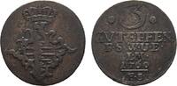 Sachsen-Weimar-Eisenach Cu 3 Gute Pfennig Anna Amalia 1758-1775 -