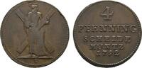 Braunschweig-Calenberg-Hannover Ausbeute Cu 4 Pfennig Georg III. 1760-1820 -