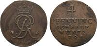 Braunschweig-Calenberg-Hannover Cu 4 Pfennig Georg III. 1760-1820 -