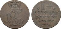 Braunschweig-Calenberg-Hannover Cu 1 1/2 Pfennig Georg I. 1714-1727 -