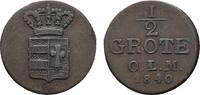 Oldenburg Cu 1/2 Grote Paul Friedrich August 1829-1853 -