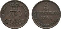 Oldenburg Cu 3 Schwaren Nicolaus Friedrich Peter 1853-1900 -