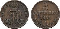 Oldenburg Cu 3 Schwaren Nicolaus Friedrich Peter 1853-1900 -