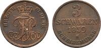 Oldenburg Cu 3 Schwaren Nicolaus Friedrich Peter 1853-1900 -