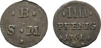 Braunschweig-Wolfenbüttel 4 Pfennig Karl I. 1735-1780 -