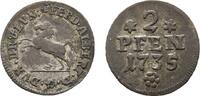 Braunschweig-Wolfenbüttel 2 Pfennig Ferdinand Albrecht II. 1735 -