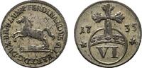 Braunschweig-Wolfenbüttel 6 Pfennig Ferdinand Albrecht II. 1735 -