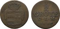 Oldenburg Cu 1/2 Grote Peter Friedrich Wilhelm 1785-1823 -