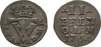 Oldenburg 2 Pfennig Friedrich von Dänemark 1746-1766 -