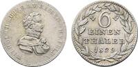Hessen-Kassel 1/6 Taler Wilhelm II. 1821-1847 -