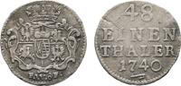 Sachsen-Albertinische Linie 1/48 Taler Friedrich August II. 1733-1763 -