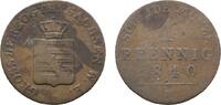 Sachsen-Weimar-Eisenach Cu Pfennig Carl Friedrich 1828-1853 -