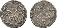 Sachsen-Eisenach 3 Pfennig Johann Wilhelm 1698-1729 -