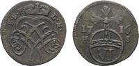 Sachsen-Eisenach 6 Pfennig Johann Wilhelm 1698-1729 -