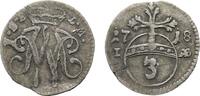 Sachsen-Eisenach 3 Pfennig Johann Wilhelm 1698-1729 -